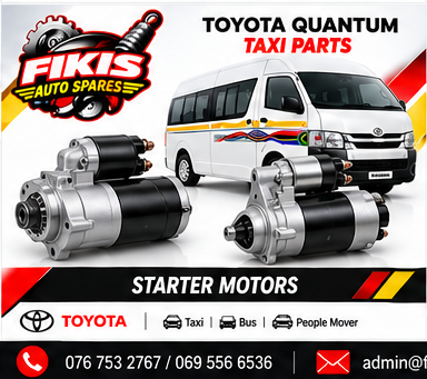 Toyota Quantum Starter Motors